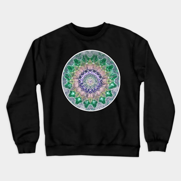 Mandala Tie Die Earth color hippie boho grateful dead head phish mother's day Crewneck Sweatshirt by Aurora X